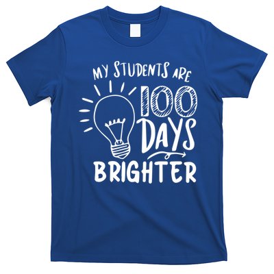 My Students Are 100 Days Brighter 100 Days Of School Teacher Cute Gift T-Shirt