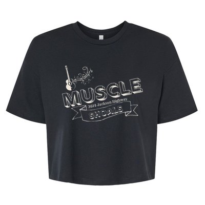 Muscle Shoals Alabama 3614 Jackson Highway Music Souvenir Bella+Canvas Jersey Crop Tee