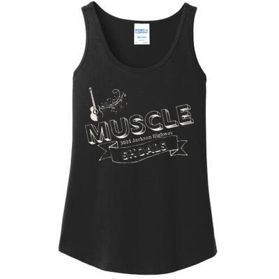 Muscle Shoals Alabama 3614 Jackson Highway Music Souvenir Ladies Essential Tank