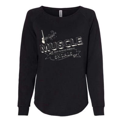 Muscle Shoals Alabama 3614 Jackson Highway Music Souvenir Womens California Wash Sweatshirt