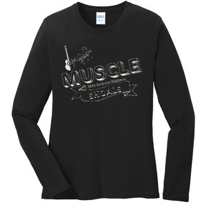 Muscle Shoals Alabama 3614 Jackson Highway Music Souvenir Ladies Long Sleeve Shirt