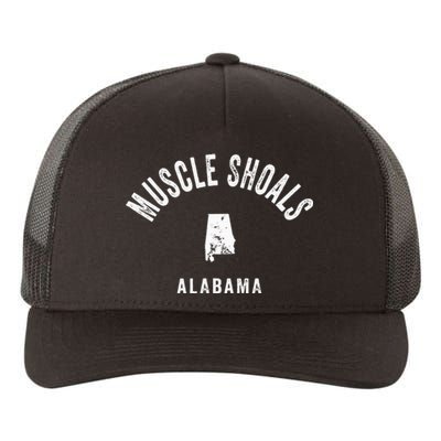 Muscle Shoals Alabama Al Vintage 70s Athletic Sports Design Yupoong Adult 5-Panel Trucker Hat