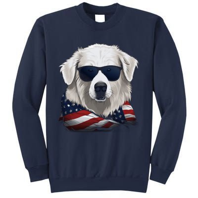 Maremma Sheepdog American Flag US Tee 4th July Gifts Graphic Sweatshirt