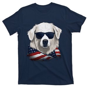 Maremma Sheepdog American Flag US Tee 4th July Gifts Graphic T-Shirt