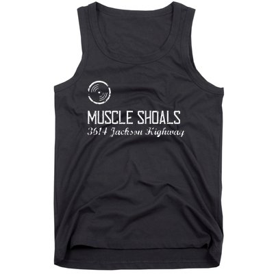 Muscle Shoals Alabama 3614 Jackson Highway Music Souvenir Tank Top