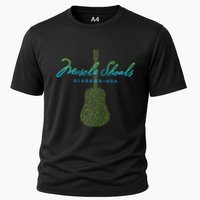 Muscle Shoals Alabama Guitar Design Cooling Performance Crew T-Shirt