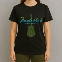 Muscle Shoals Alabama Guitar Design T-Shirt