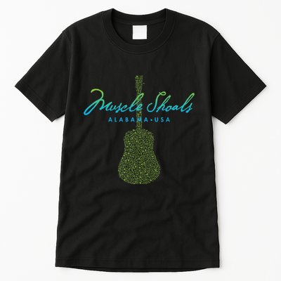 Muscle Shoals Alabama Guitar Design Tall T-Shirt