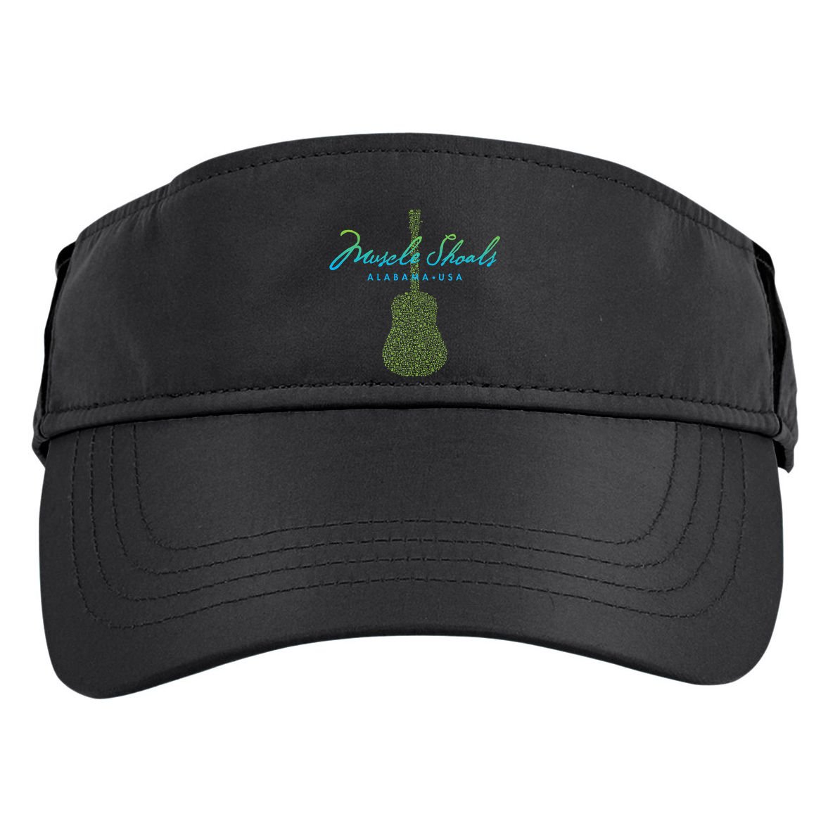 Muscle Shoals Alabama Guitar Design Adult Drive Performance Visor