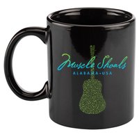 Muscle Shoals Alabama Guitar Design 11oz C Handle Ceramic Mug