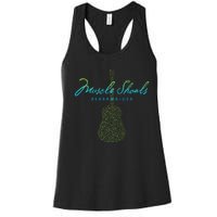 Muscle Shoals Alabama Guitar Design Women's Racerback Tank