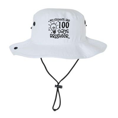 My Students Are 100 Days Brighter Teacher Happy 100th Day Gift Legacy Cool Fit Booney Bucket Hat