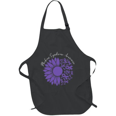 Moebius Syndrome Awareness Sunflower Purple Ribbon Support Apron