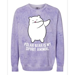 My Spirit Animal Is A Polar Bear Cute Polar Bear Lover Gift Colorblast Crewneck Sweatshirt