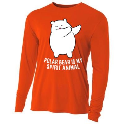 My Spirit Animal Is A Polar Bear Cute Polar Bear Lover Gift Cooling Performance Long Sleeve Crew