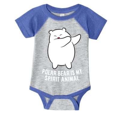 My Spirit Animal Is A Polar Bear Cute Polar Bear Lover Gift Infant Baby Jersey Bodysuit