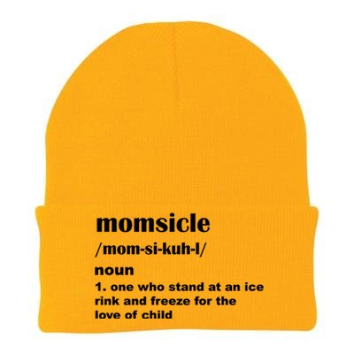 Momsicle Sits At Hockey Rink For Love Of Her Gift Knit Cap Winter Beanie