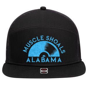 Muscle Shoals Alabama Music City Recording Studio Capital 7 Panel Mesh Trucker Snapback Hat