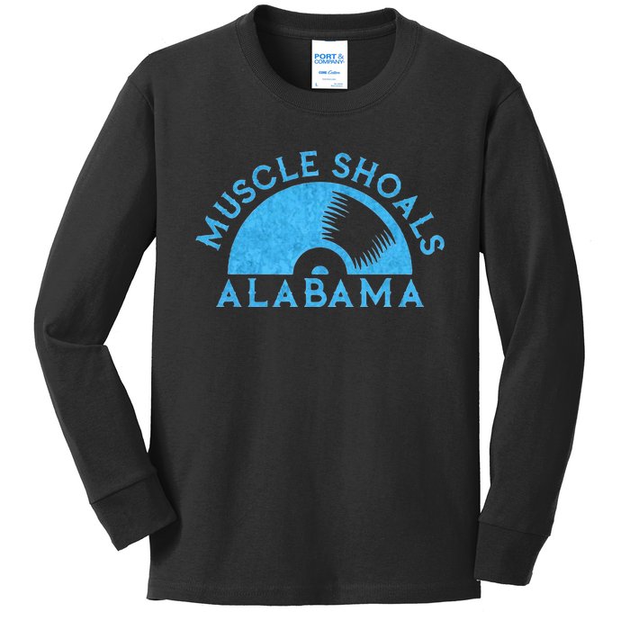 Muscle Shoals Alabama Music City Recording Studio Capital Kids Long Sleeve Shirt