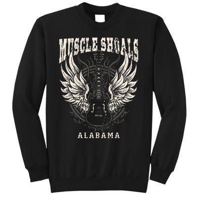 Muscle Shoals Alabama Vintage Guitar Wings Sweatshirt