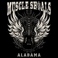 Muscle Shoals Alabama Vintage Guitar Wings T-Shirt