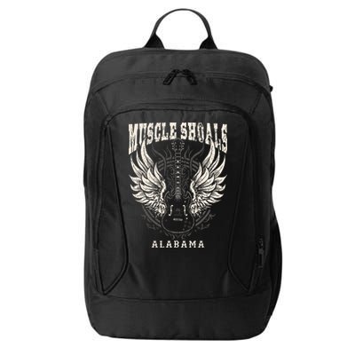 Muscle Shoals Alabama Vintage Guitar Wings City Backpack