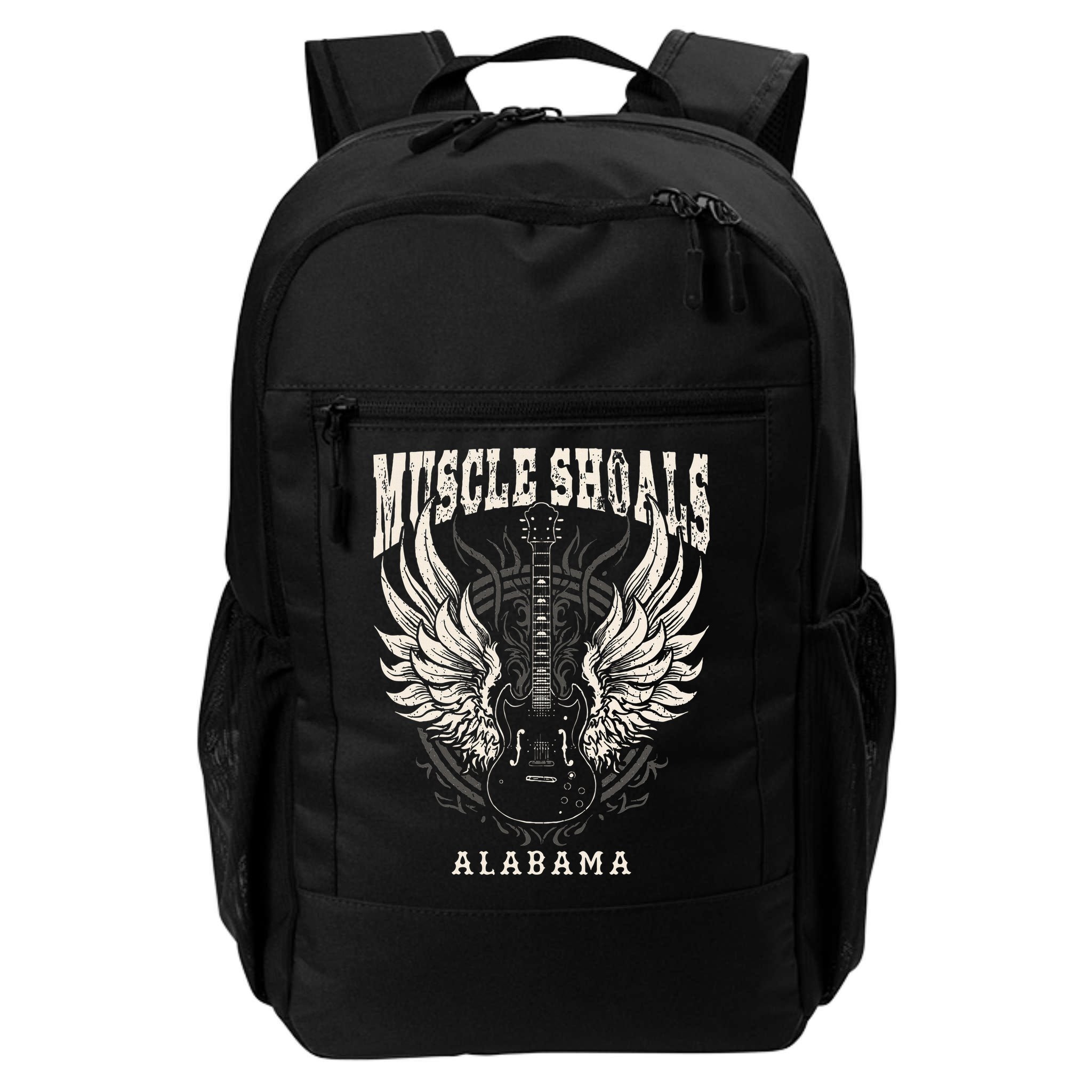 Muscle Shoals Alabama Vintage Guitar Wings Backpack