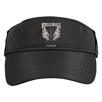 Muscle Shoals Alabama Vintage Guitar Wings Adult Drive Performance Visor
