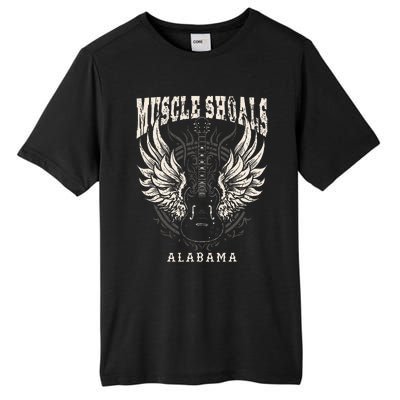 Muscle Shoals Alabama Vintage Guitar Wings Tall Fusion ChromaSoft Performance T-Shirt