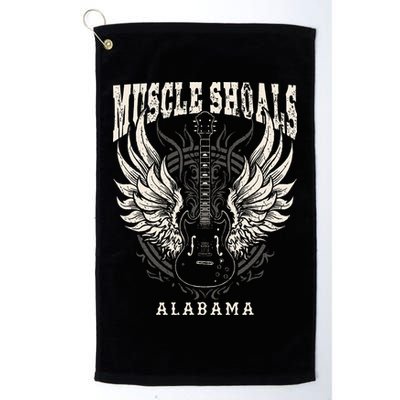 Muscle Shoals Alabama Vintage Guitar Wings Golf Towel