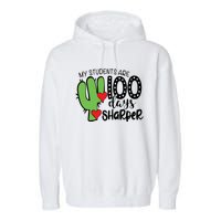 My Students Are 100 Days Sharper Garment-Dyed Fleece Hoodie