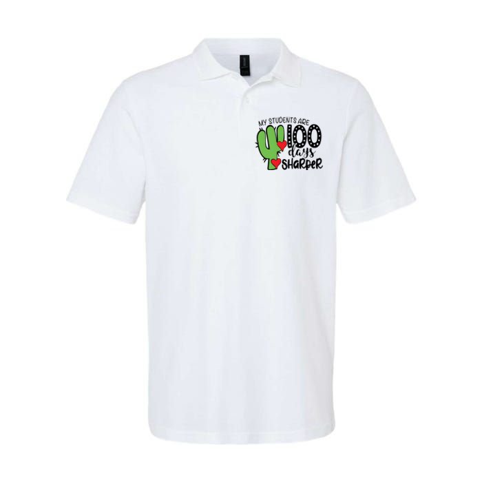 My Students Are 100 Days Sharper Softstyle Adult Sport Polo