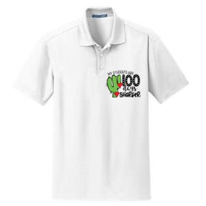 My Students Are 100 Days Sharper Dry Zone Grid Polo