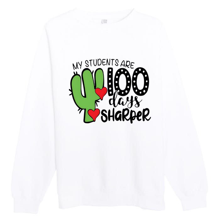 My Students Are 100 Days Sharper Premium Crewneck Sweatshirt