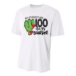 My Students Are 100 Days Sharper Performance Sprint T-Shirt