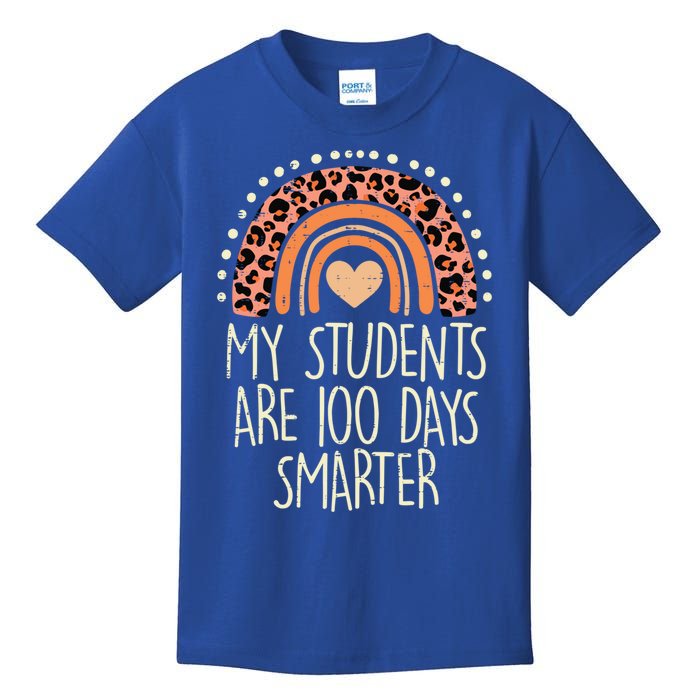 My Students Are 100 Days Smarter 100th Day Of School Teacher Great Gift Kids T-Shirt