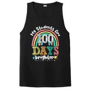 My Students Are 100 Days Brighter Rainbow 100th Day School Gift PosiCharge Competitor Tank