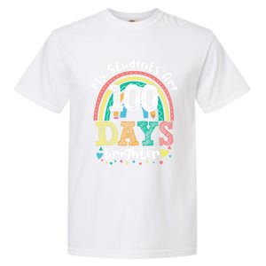 My Students Are 100 Days Brighter Rainbow 100th Day School Gift Garment-Dyed Heavyweight T-Shirt