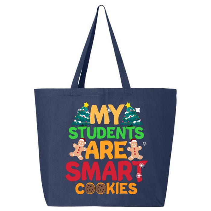 My Students Are Smart Cookies Christmas Teacher Funny Gifts For Teacher 25L Jumbo Tote