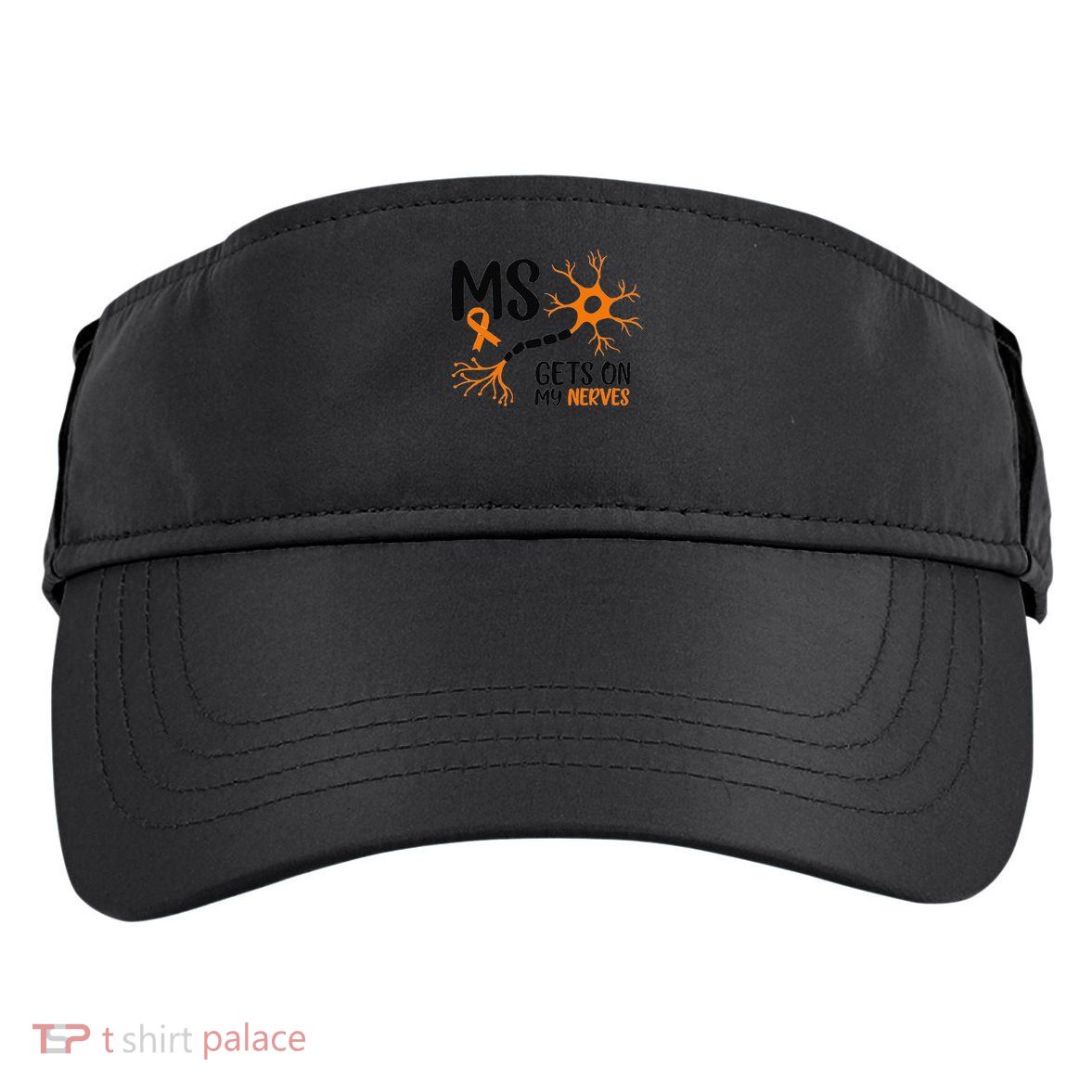 Multiple Sclerosis Awareness Gets On My Nerves Orange Adult Drive Performance Visor