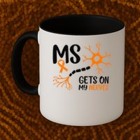 Multiple Sclerosis Awareness Gets On My Nerves Orange Mug