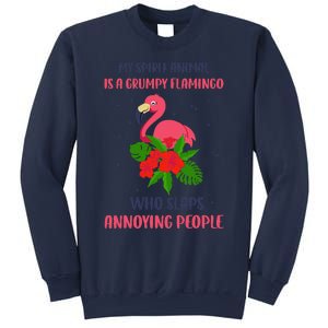 My Spirit Animal Is A Grumpy Flamingo Annoying People Funny Sweatshirt