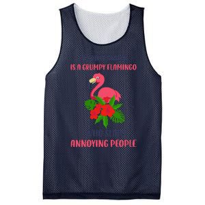 My Spirit Animal Is A Grumpy Flamingo Annoying People Funny Mesh Reversible Basketball Jersey Tank