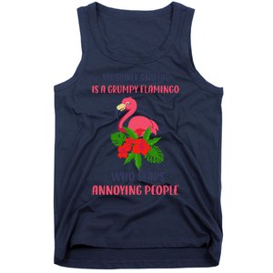 My Spirit Animal Is A Grumpy Flamingo Annoying People Funny Tank Top