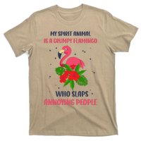 My Spirit Animal Is A Grumpy Flamingo Annoying People Funny T-Shirt