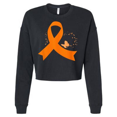 Multiple Sclerosis Awareness For Multiple Sclerosis Survivor Cropped Pullover Crew