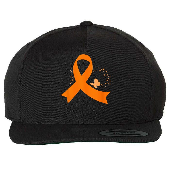 Multiple Sclerosis Awareness For Multiple Sclerosis Survivor Wool Snapback Cap