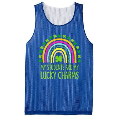 My Students Are My Charms Teacher St Patricks Day Mesh Reversible Basketball Jersey Tank