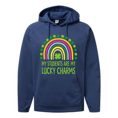 My Students Are My Charms Teacher St Patricks Day Performance Fleece Hoodie