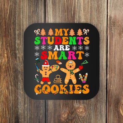 My Students Are Smart Cookies Christmas Teacher Coaster